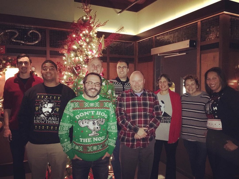 Ugly Sweater Holiday Party at Bar Louie in Carmel for the Hamilton County Young Democrats